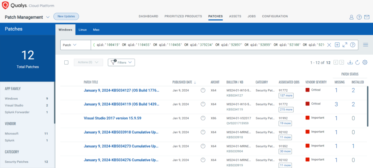 Microsoft Patch Tuesday, January 2024 Security Update Review Qualys